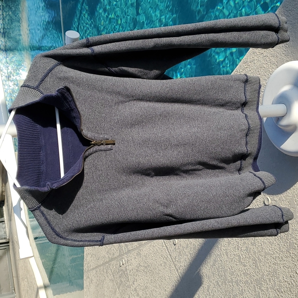 Reversible quarter zip sweatshirt